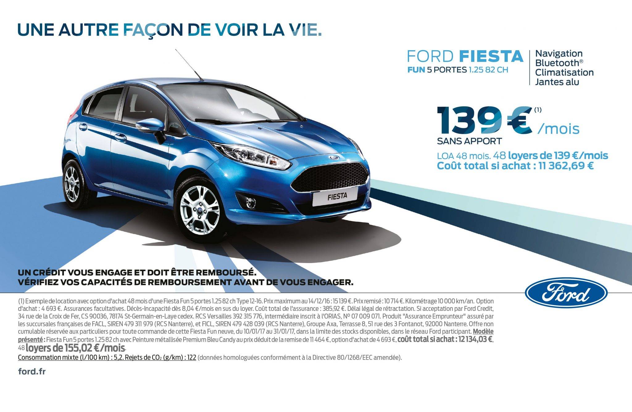 la ford 5 portes 1 25 82 ch est 224 139 mois la ford 5 portes 1 25 82 ch est 224 139 mois