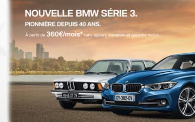 Nouvelle BMW SERIE 3 à partir de 360€ / mois