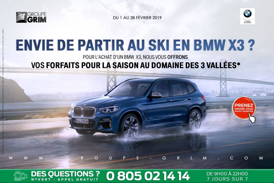 OP STOCK ENVIE DE PARTIR AU SKI EN X3 ? I BMW Montpellier BMW