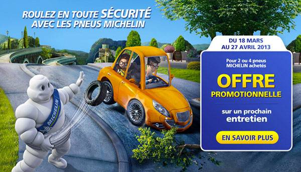 Offre pneus Michelin  