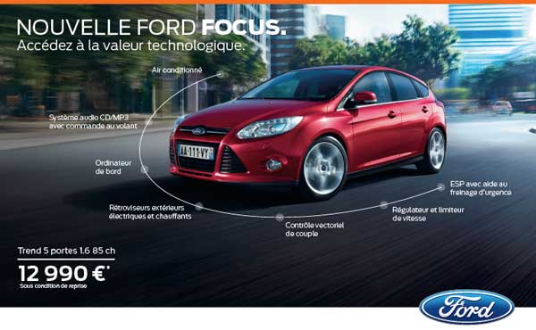 Nouvelle FORD FOCUS à partir de 12990€ ! Ford Montpellier - Ford ...