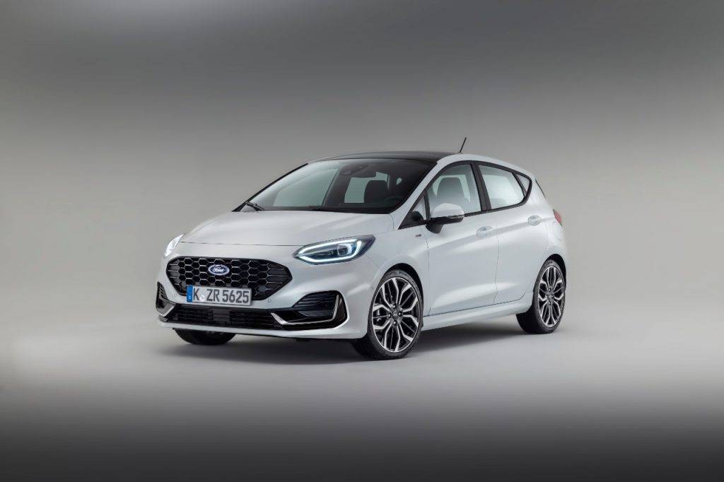 Nouvelle Ford Fiesta 2021 blanche de face