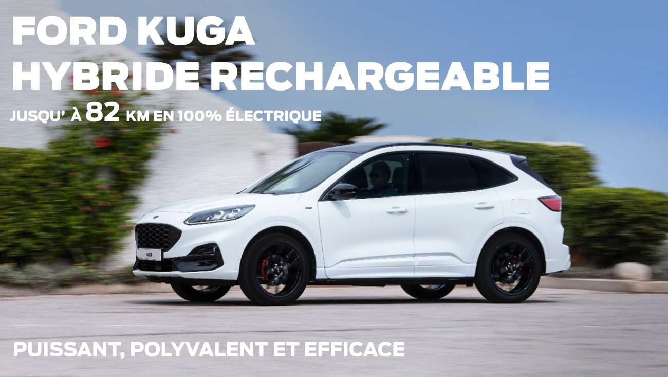 Kuga Hybride Rechargeable jusqu’à 82km d’autonomie en 100 électrique
