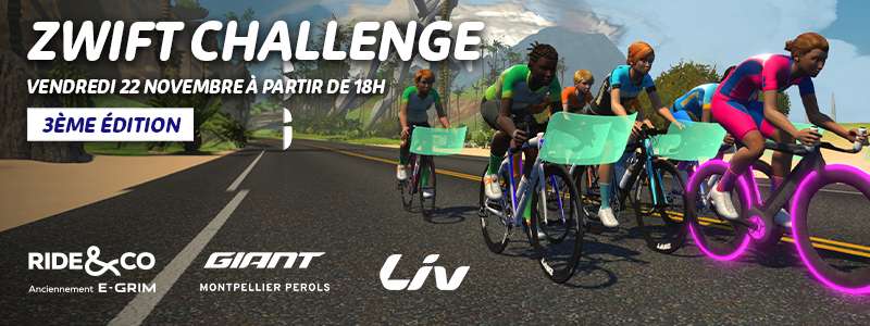 Ride & Co GIANT Store Montpellier Pérols Zwift Challenge