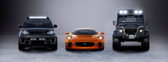 Jaguar et Land Rover annoncent leur partenariat avec SPECTRE, le 24ème opus de James Bond