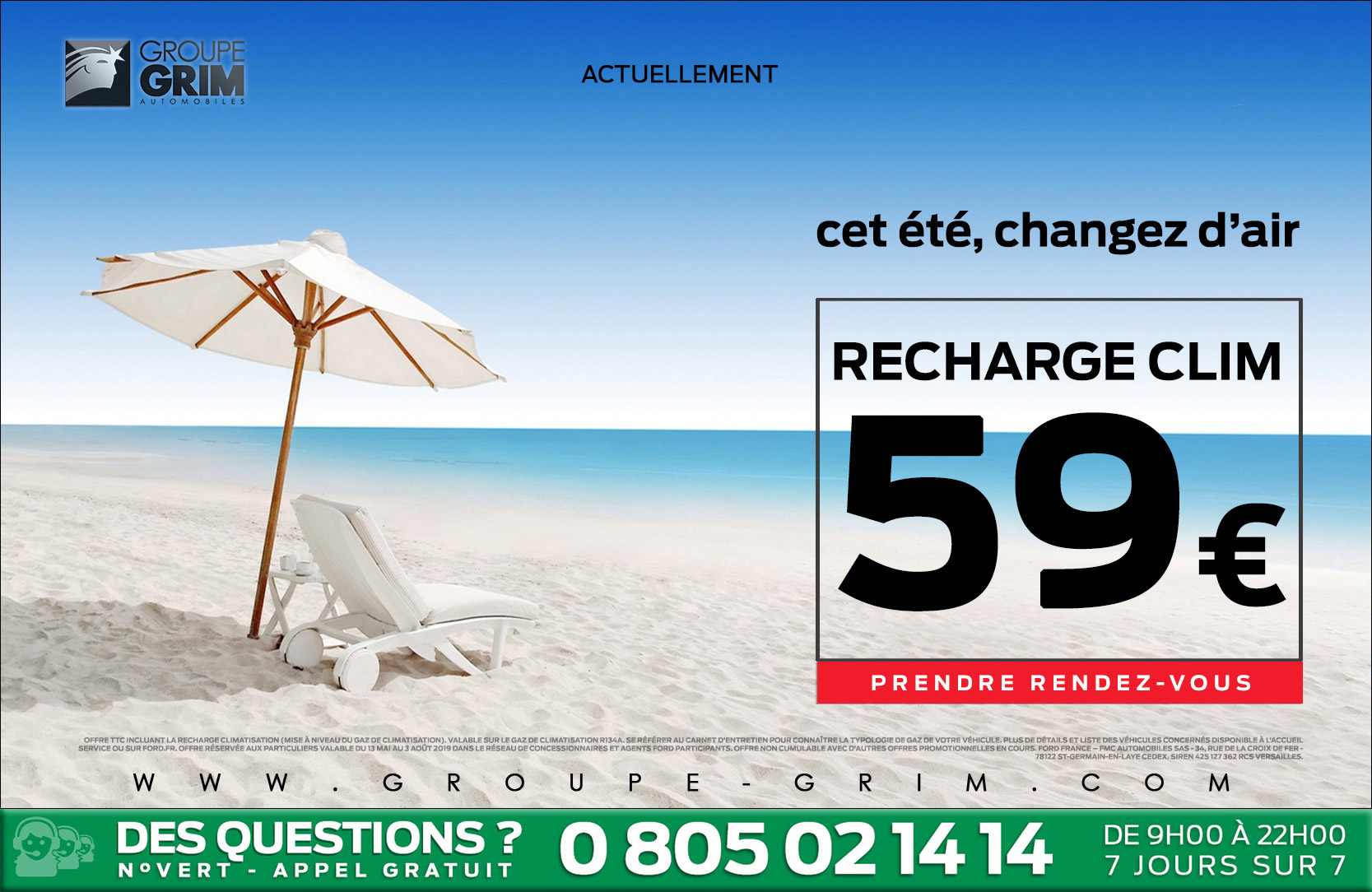 RECHARGE CLIM : 59€ 3 recharge climatisation 1