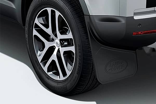 La gamme d'accessoires Jaguar Land Rover 12 bavettes roues defender