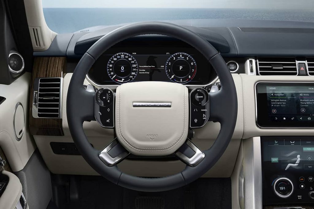 interieur range rover hybride rechargeable