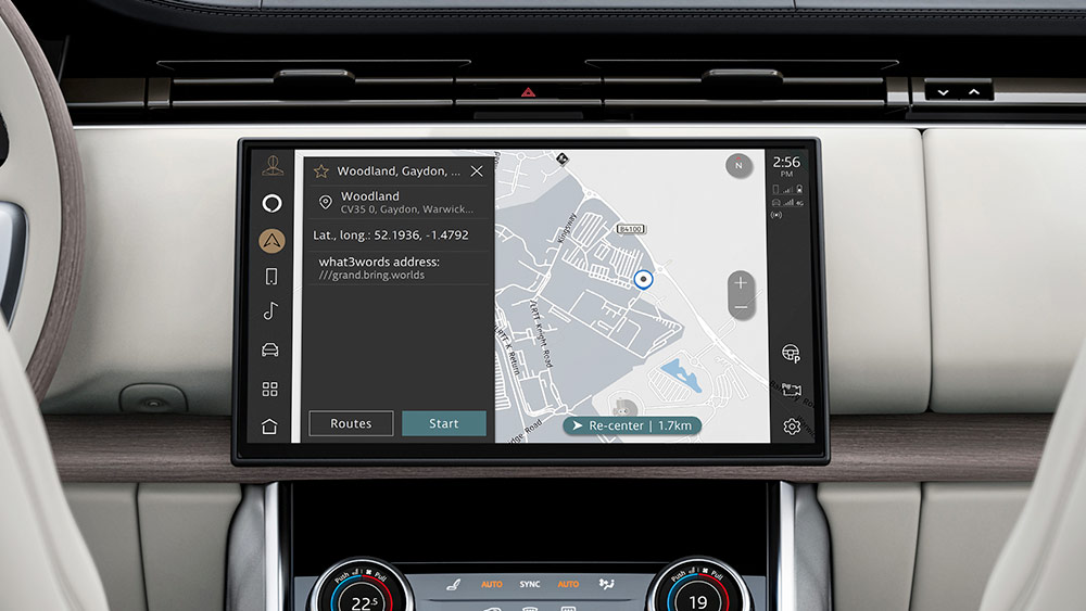 Jaguar Land Rover et What3words lancent une solution de navigation en première mondiale