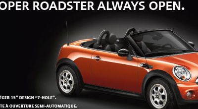 MINI Cooper Roadster Always Open à partir de 22.100€