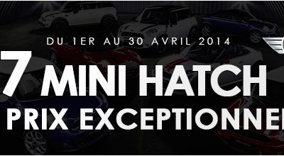 7 MINI Hatch a Prix exceptionnel