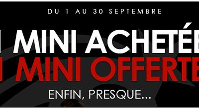 1 MINI ACHETEE, 1 MINI OFFERTE