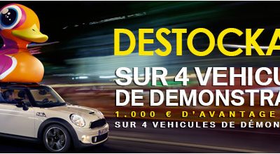 DESTOCKAGE SUR 4 VEHICULES DE DEMONSTRATION