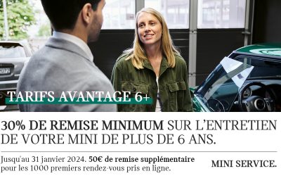 Votre MINI a plus de 6 ans ? C’est le moment idéal de lui offrir un soin bien mérité ! 