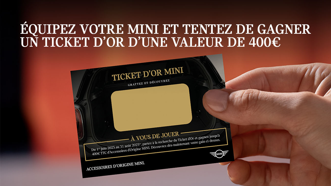 Offre Accessoires été 2025 MINI Cooper bleue
