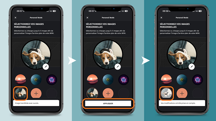 Fond d'écran MINI personnalisé
