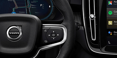 Le Volvo XC40 100 % électrique bénéficiera d’un tout nouveau système multimédia signé Android et doté des technologies Google